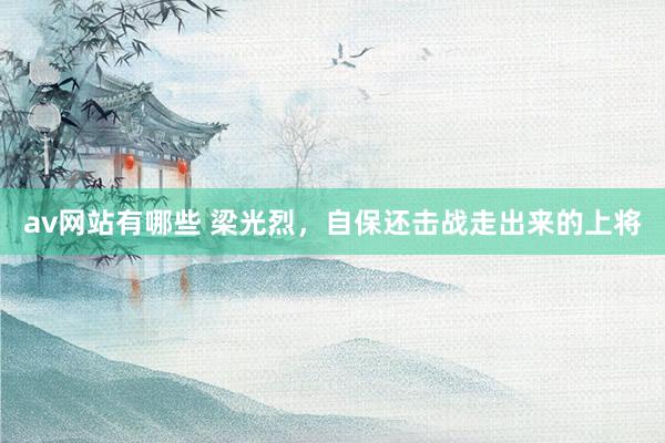 av网站有哪些 梁光烈,自保还击战走出来的上将