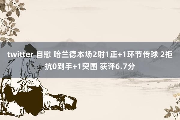 twitter 自慰 哈兰德本场2射1正+1环节传球 2拒抗0到手+1突围 获评6.7分