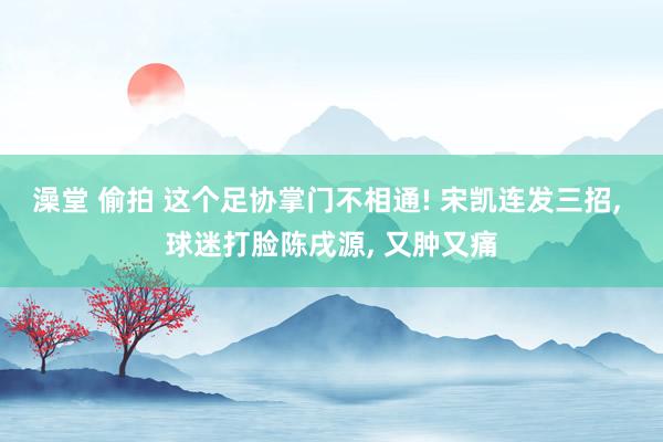 澡堂 偷拍 这个足协掌门不相通! 宋凯连发三招， 球迷打脸陈戌源， 又肿又痛