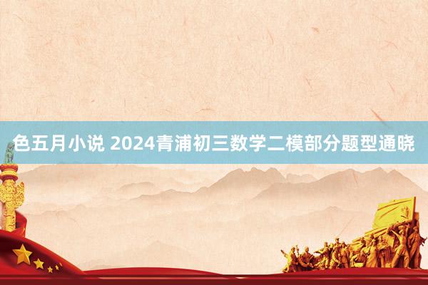 色五月小说 2024青浦初三数学二模部分题型通晓