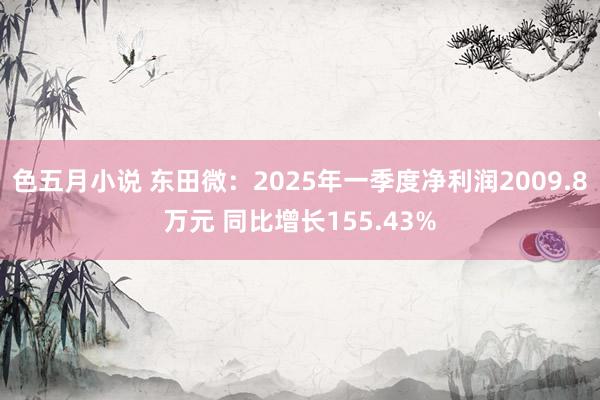 色五月小说 东田微：2025年一季度净利润2009.8万元 同比增长155.43%
